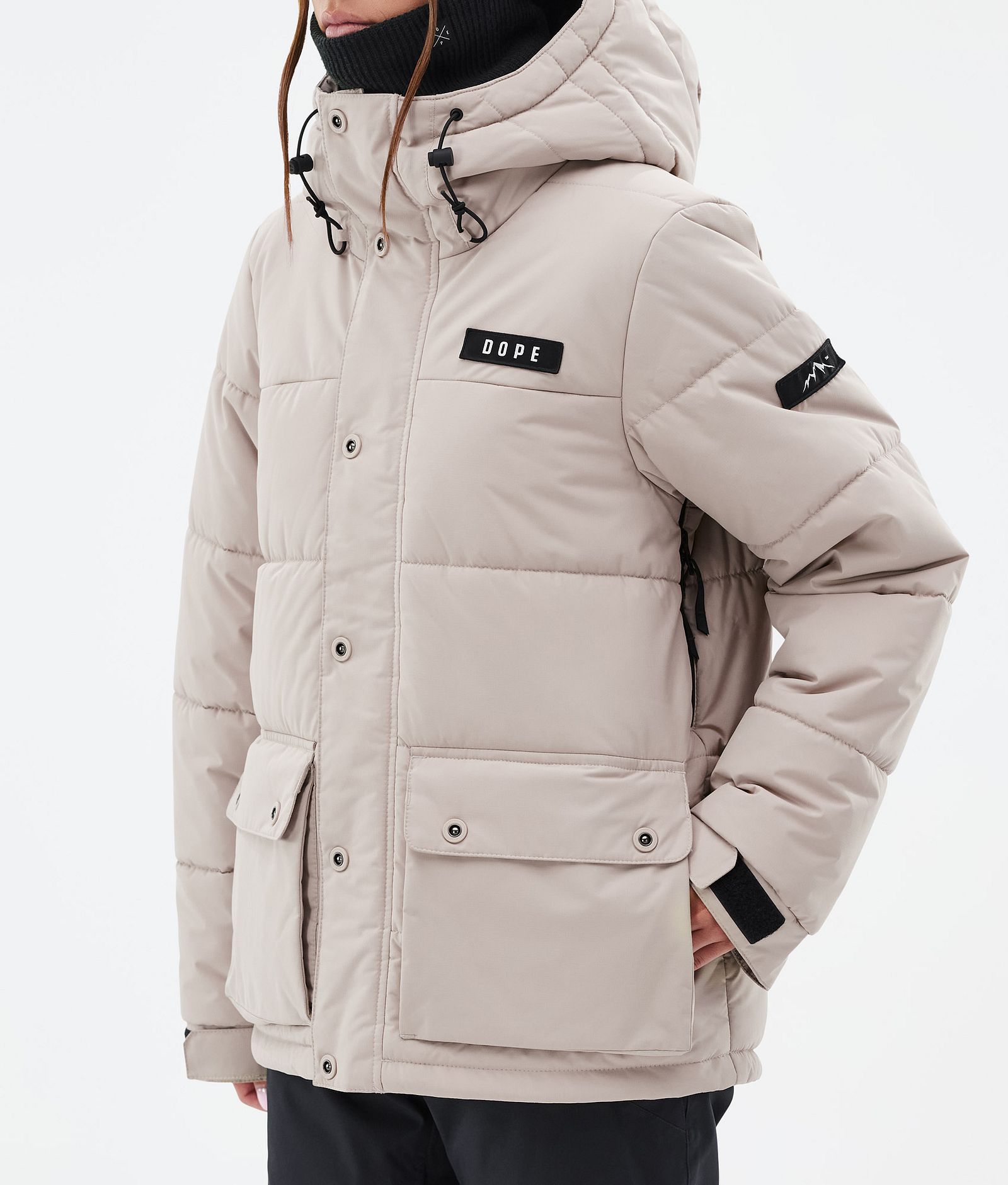 Dope Puffer W Full Zip Skijacke Damen Sand, Bild 7 von 9