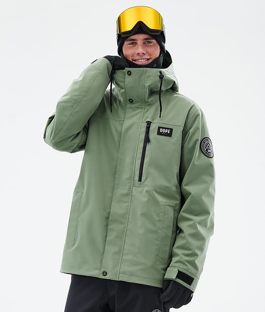 Dope Blizzard Full Zip 24 Snowboardjacke Herren Moss Green