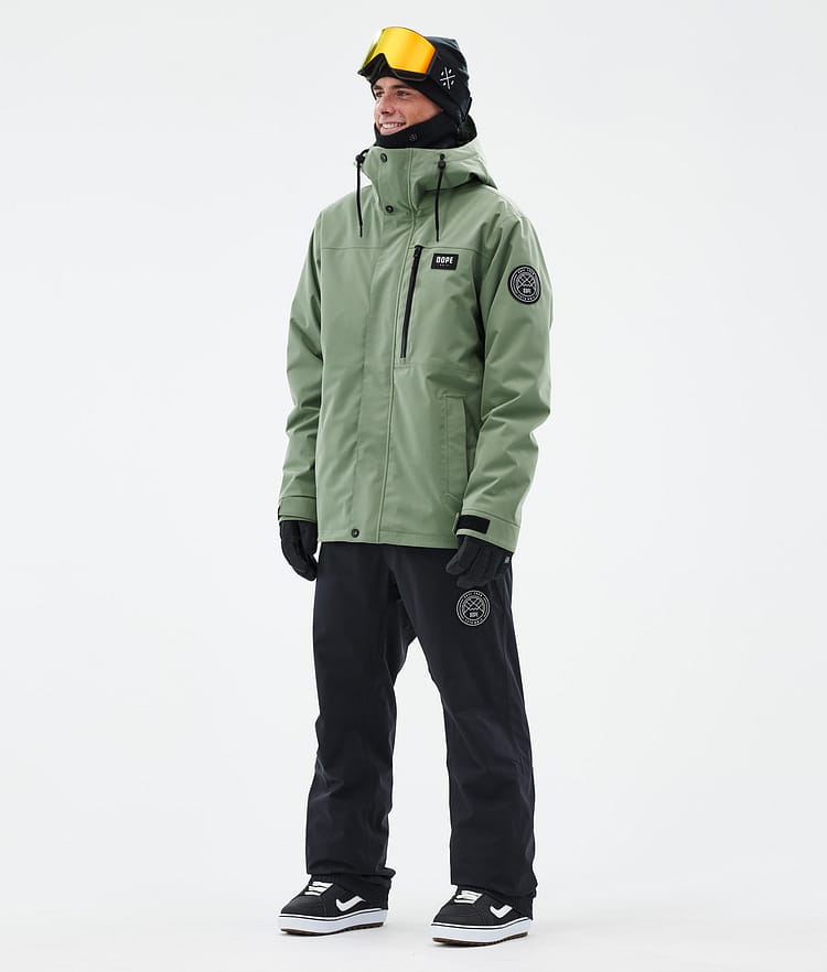 Dope Blizzard Full Zip Snowboardjacke Herren Moss Green, Bild 2 von 9