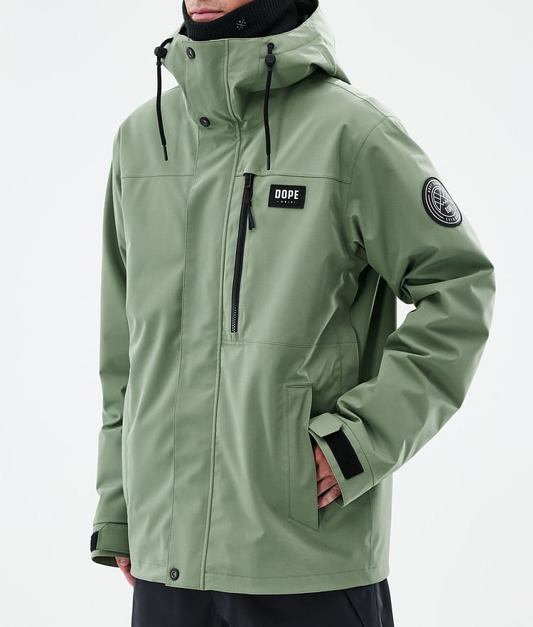 Dope Blizzard Full Zip Snowboardjacke Herren Moss Green, Bild 7 von 9