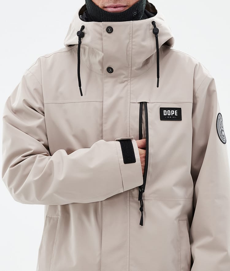 Dope Blizzard Full Zip 24 Skijacke Herren Sand, Bild 8 von 9