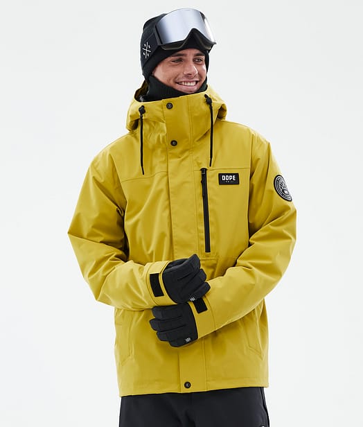 Dope Blizzard Full Zip Skijacke Herren Yellow