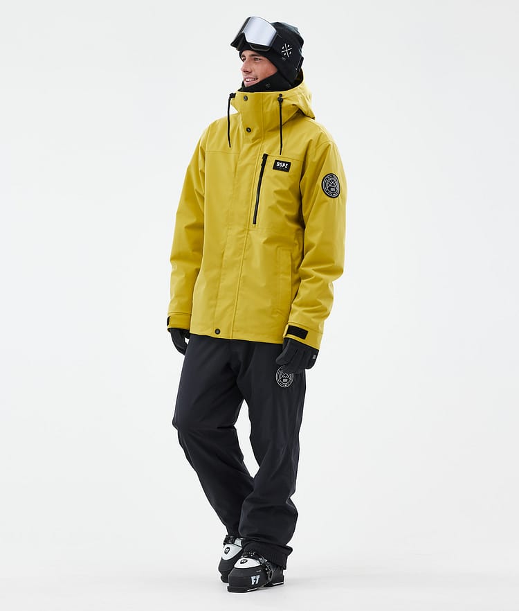 Dope Blizzard Full Zip Skijacke Herren Yellow, Bild 2 von 9