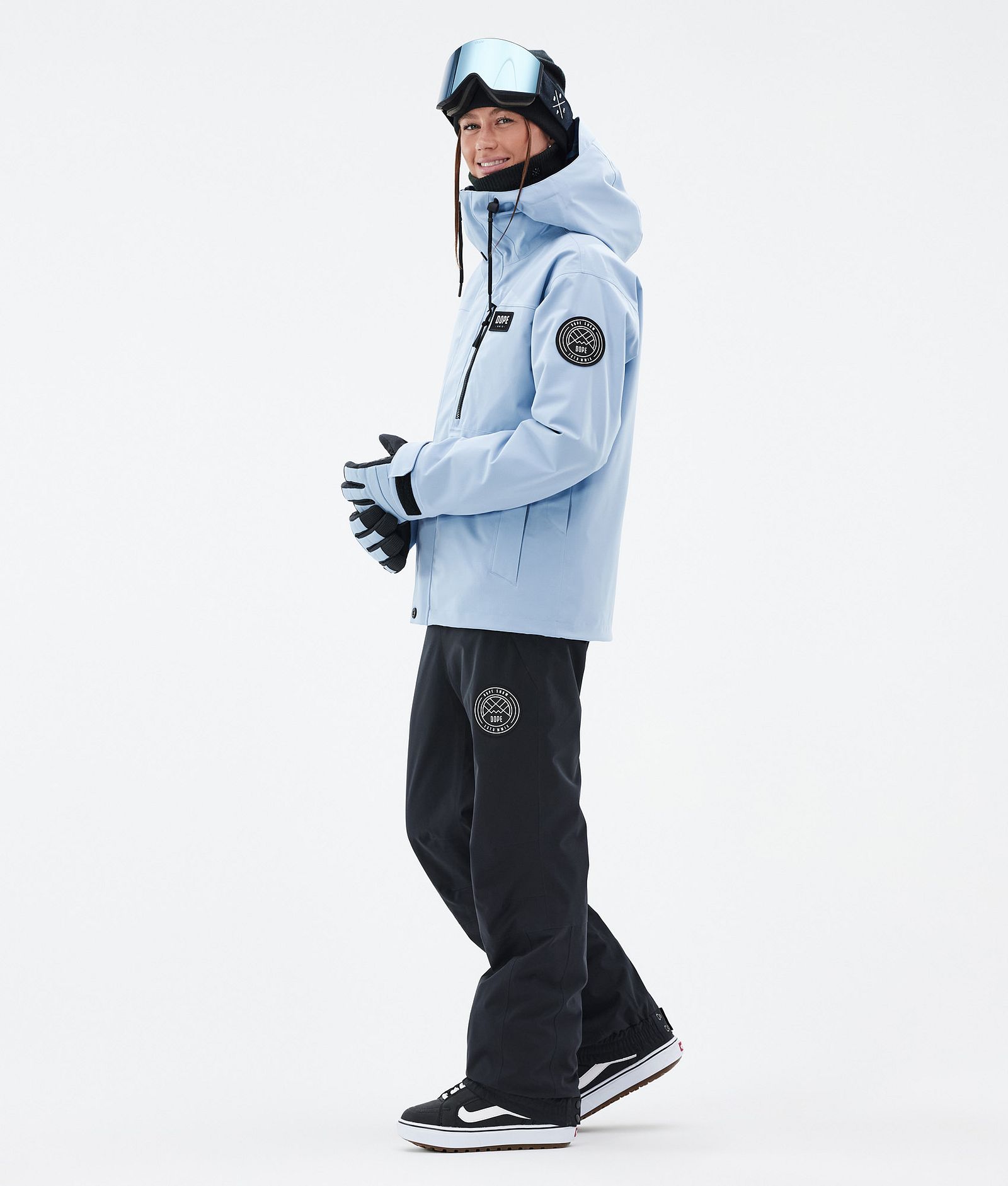 Dope Blizzard W Full Zip Snowboardjacke Damen Light Blue, Bild 3 von 9