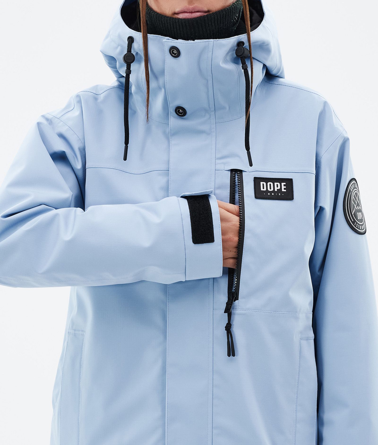 Dope Blizzard W Full Zip Snowboardjacke Damen Light Blue, Bild 8 von 9