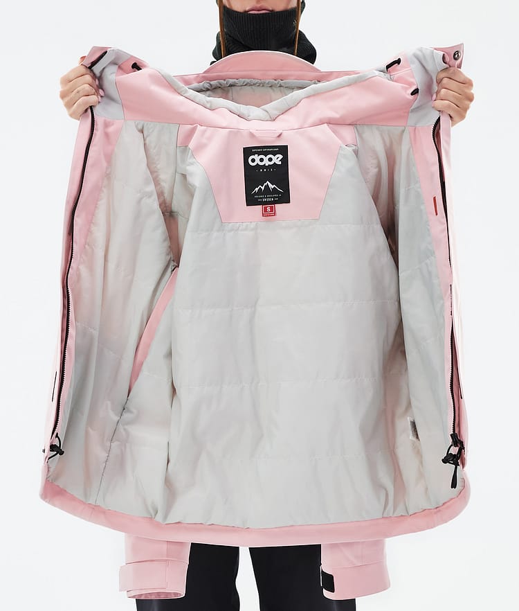 Dope Blizzard W Full Zip Skijacke Damen Soft Pink, Bild 9 von 9