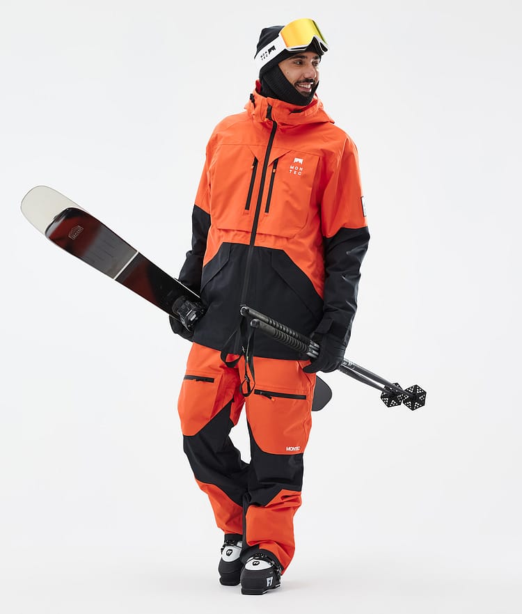 Montec Arch Skijacke Herren Orange/Black, Bild 3 von 10