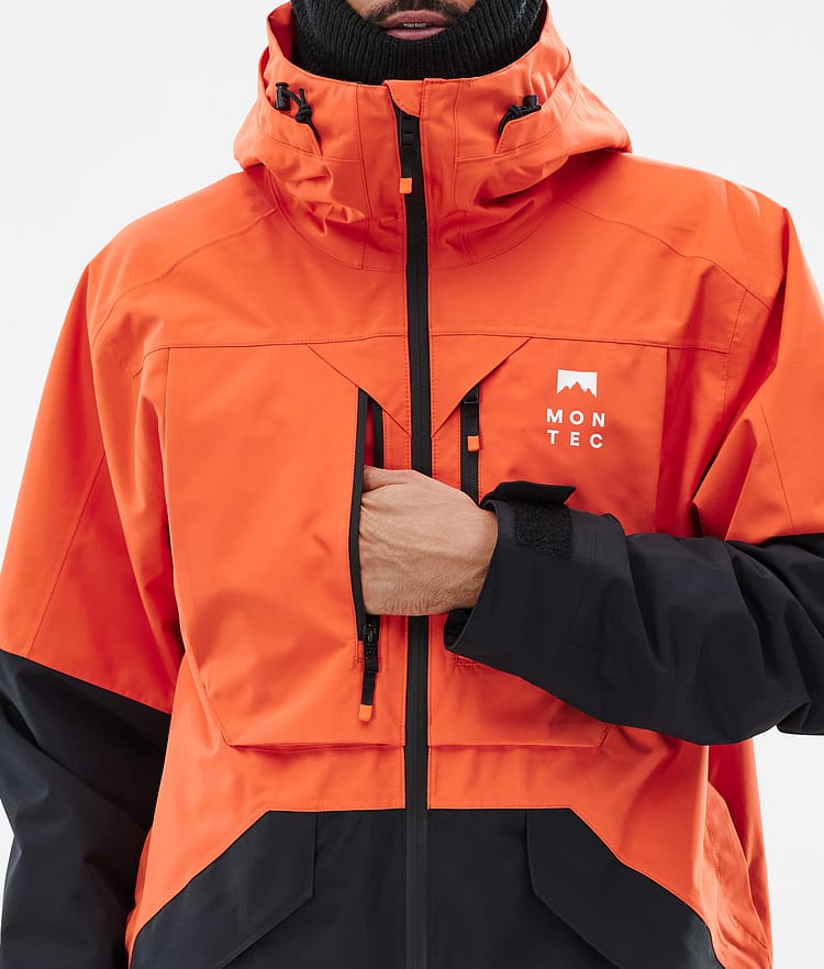 Montec Arch Snowboardjacke Herren Orange/Black, Bild 9 von 10