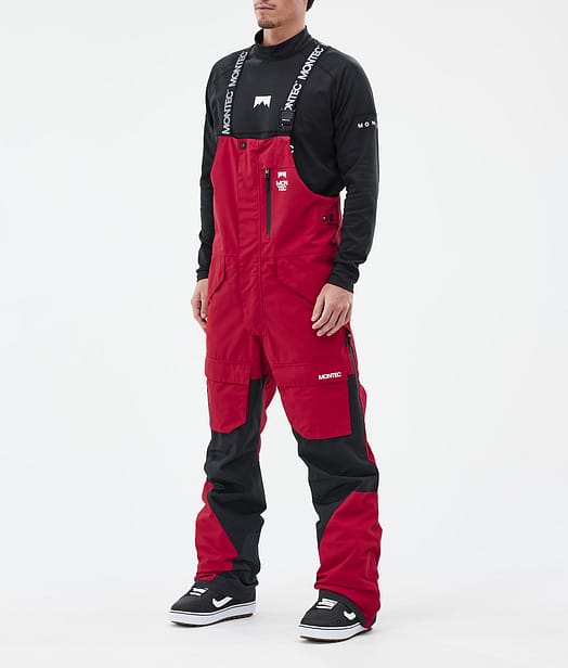 Montec Fawk Snowboardhose Herren Deep Red/Black