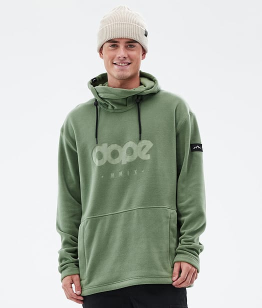 Dope Cozy II Fleece Hoodie Herren Moss Green