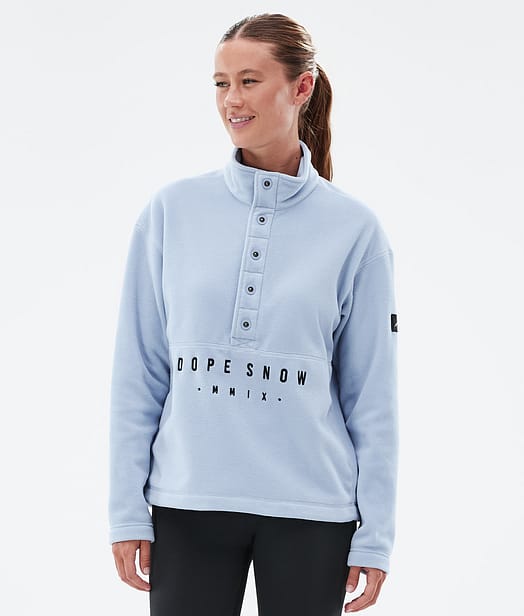 Dope Comfy W Fleecepullover Damen Light Blue