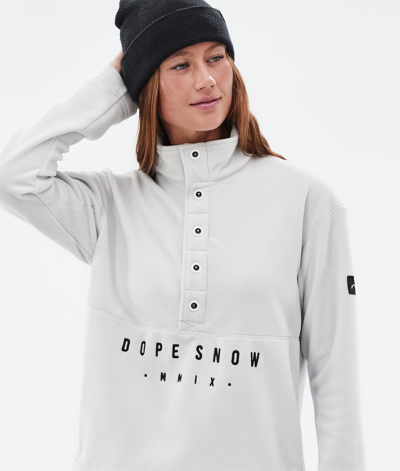 Dope Comfy W Fleecepullover Damen Light Grey, Bild 2 von 6