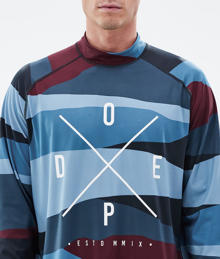 Dope Snuggle Funktionsshirt Herren 2X-Up Shards Burgundy Blue, Bild 6 von 7