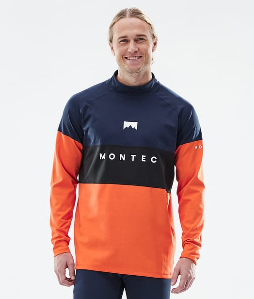 Montec Alpha Funktionsshirt Herren Dark Blue/Black/Orange