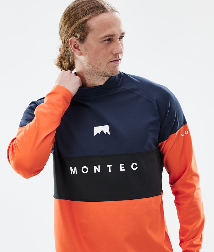 Montec Alpha Funktionsshirt Herren Dark Blue/Black/Orange, Bild 2 von 5