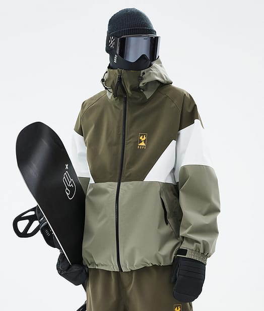 Dope JT Spartan Snowboardjacke Herren Olive Green/Whitish/Greenish