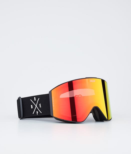 Dope Sight Skibrille Black/Red Mirror