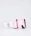 Dope Sight Skibrille Herren White/Pink Mirror