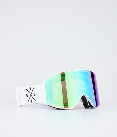 Dope Sight Skibrille White/Green Mirror