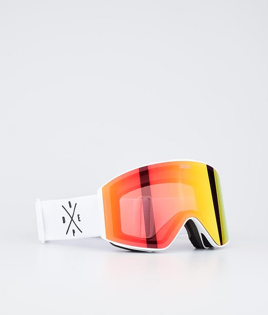 Dope Sight Skibrille White/Red Mirror