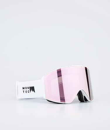 Montec Scope Skibrille White W/Rose Mirror