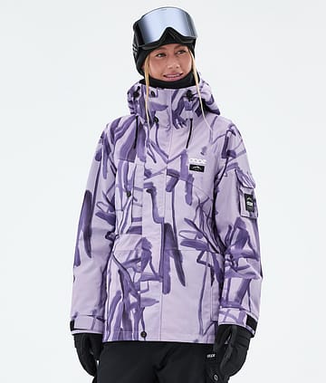 Dope Adept W Snowboardjacke Damen Scribble Purple