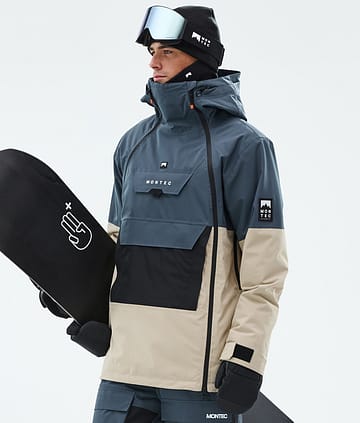 Montec Doom Snowboardjacke Herren Metal Blue/Black/Sand