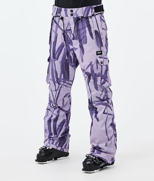 Dope Iconic W Skihose Damen Scribble Purple