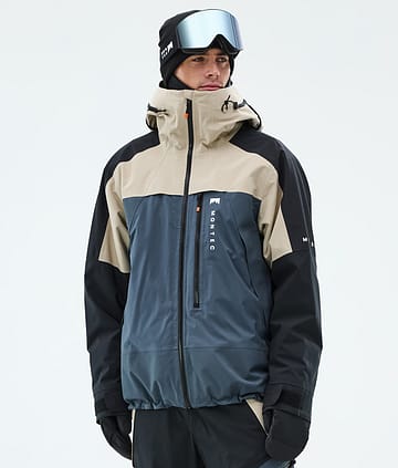 Montec Oracle Snowboardjacke Herren Sand/Black/Metal Blue