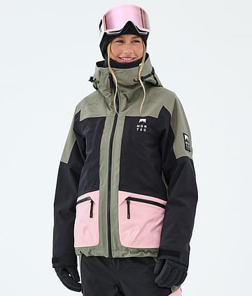Montec Morpheus W Snowboardjacke Greenish/Black/Soft Pink