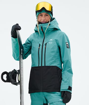 Montec Moss W Snowboardjacke Damen Turquoise/Black