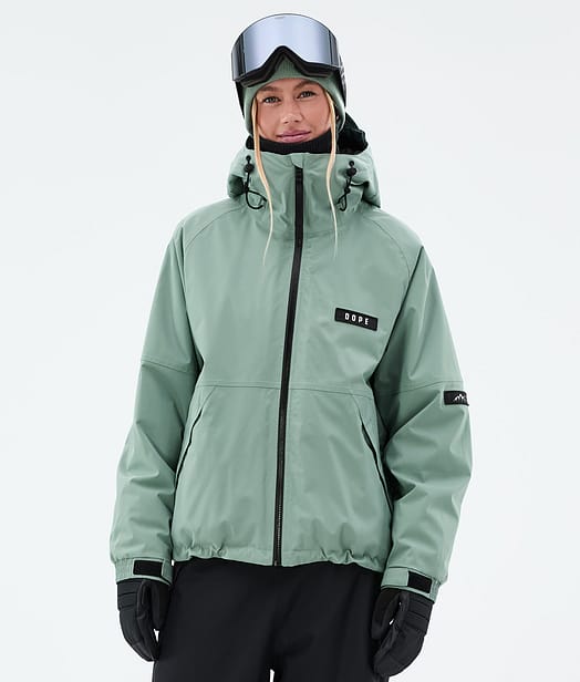 Dope Spartan W Skijacke Damen Faded Green