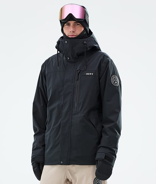 Dope Blizzard Full Zip Skijacke Herren Black