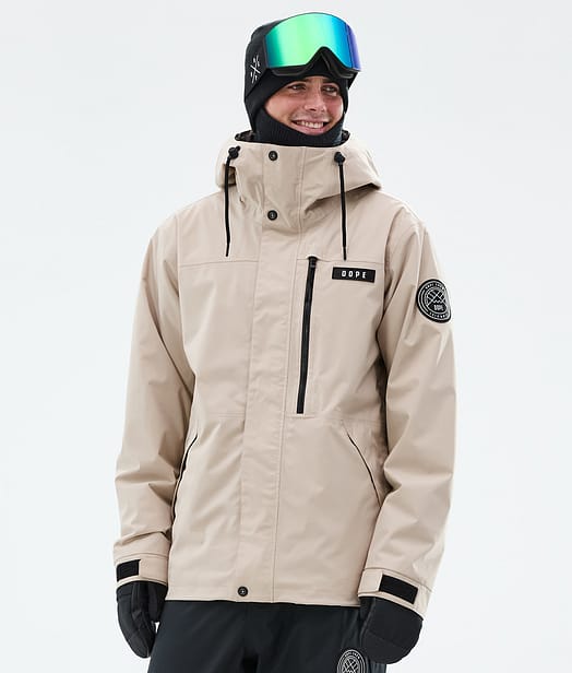 Dope Blizzard Full Zip Skijacke Herren Sand