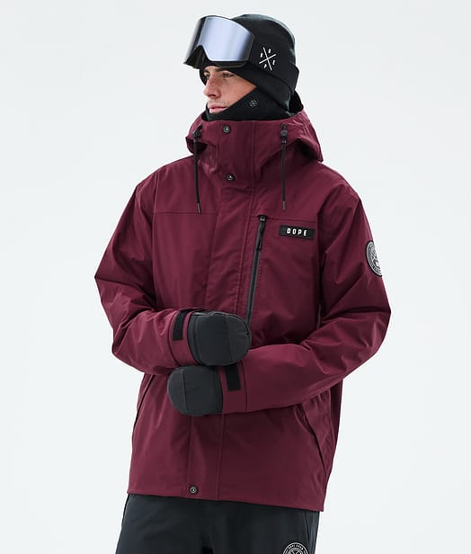 Dope Blizzard Full Zip Snowboardjacke Herren Burgundy
