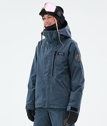 Dope Blizzard W Full Zip Snowboardjacke Damen Metal Blue