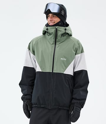 Dope Spartan Snowboardjacke Herren Sport Moss Green/Light Grey/Black