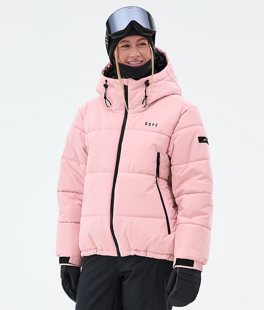 Dope Puffer W Full Zip Skijacke Damen Soft Pink