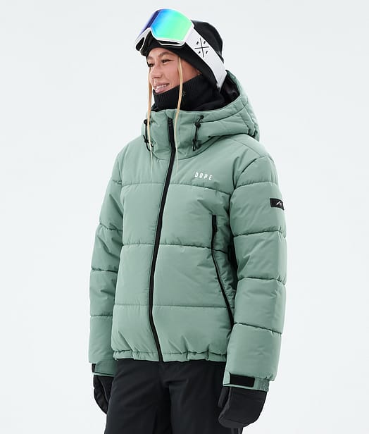 Dope Puffer W Full Zip Snowboardjacke Damen Faded Green