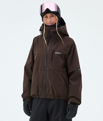 Dope Apex W Snowboardjacke Dark Brown