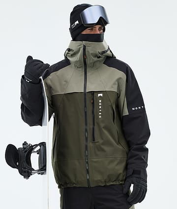 Montec Oracle Snowboardjacke Greenish/Black/Olive Green