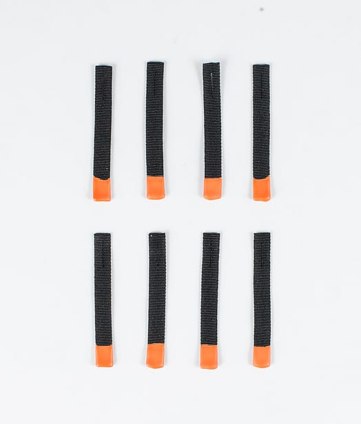 Utilities 8pc Rips Tape Zip Puller Ersatzteile Black/Orange Tip