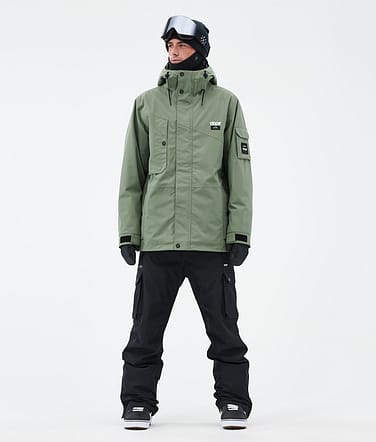 Dope Adept Snowboard Outfit Herren Moss Green/Blackout