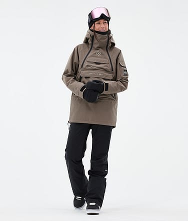 Dope Akin W Snowboard Outfit Damen Walnut/Black