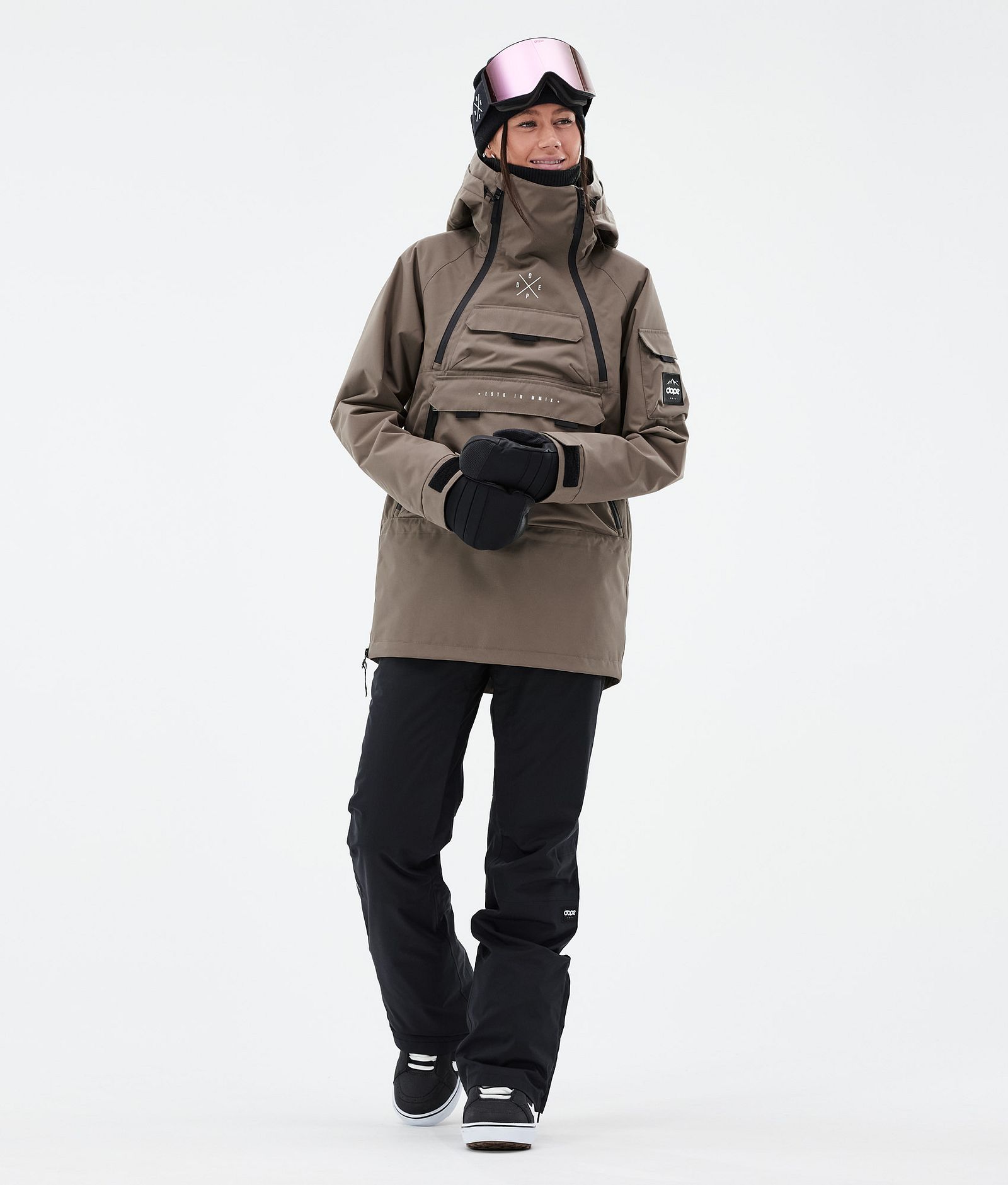 Dope Akin W Snowboard Outfit Damen Walnut/Black, Image 1 of 2