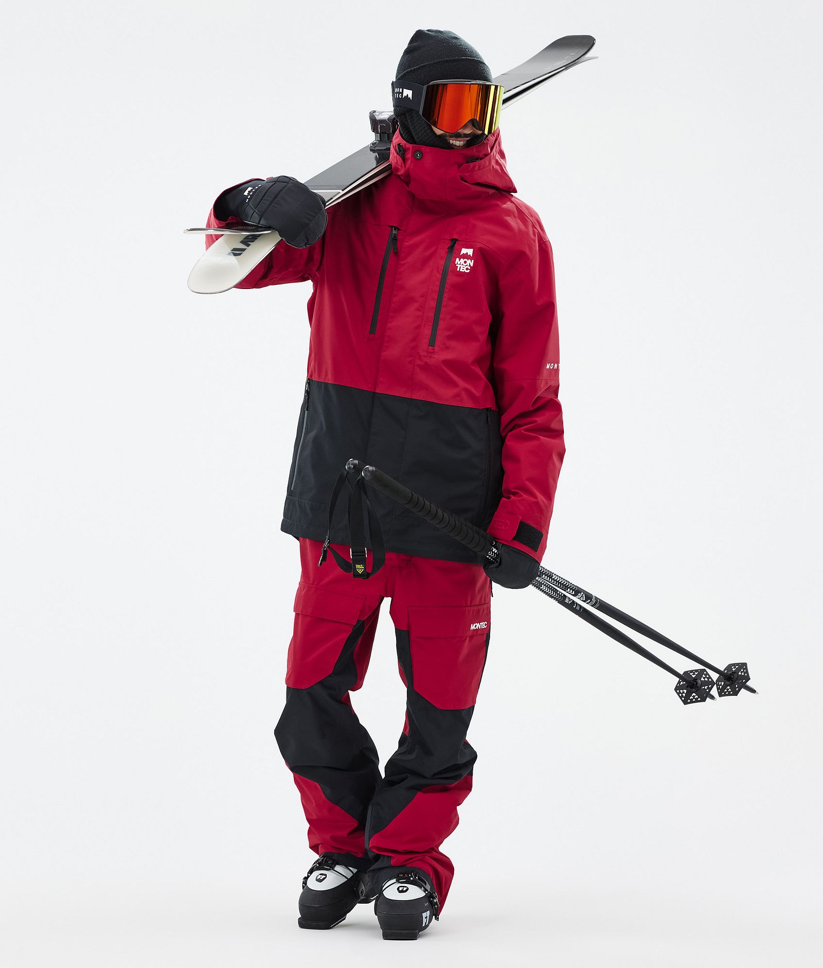 Montec Fawk Ski Outfit Herren Deep Red/Black, Image 1 of 2