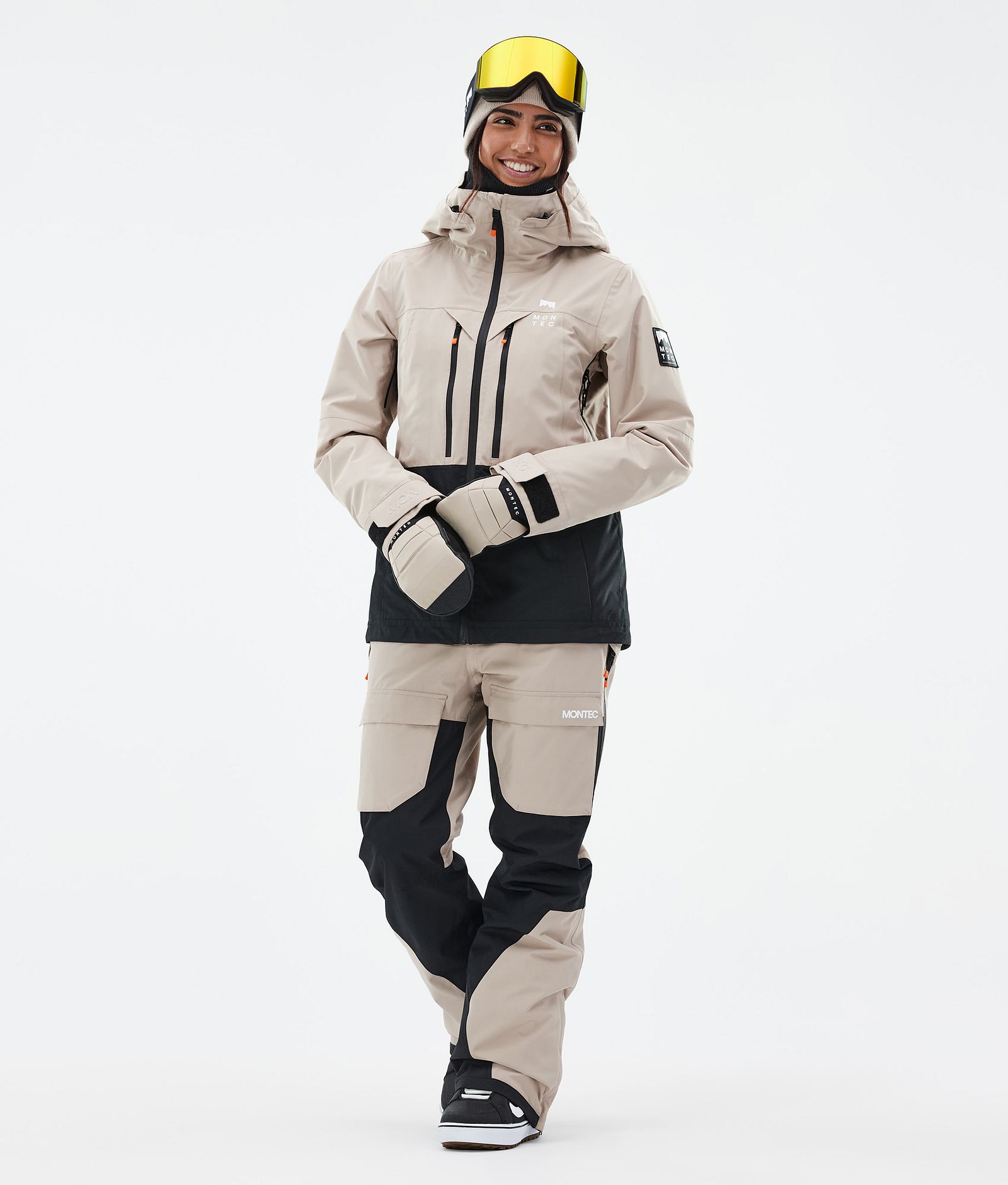 Montec Moss W Snowboard Outfit Damen Sand/Black, Image 1 of 2