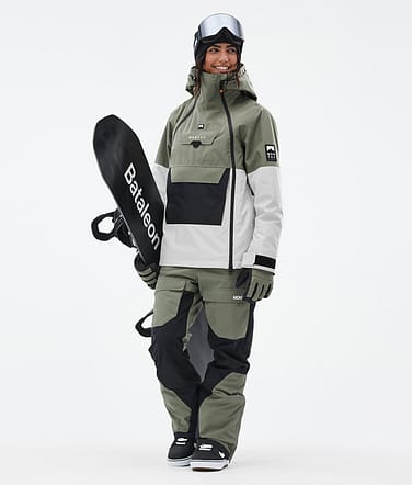 Montec Doom W Snowboard Outfit Damen Greenish/Black/Light Grey