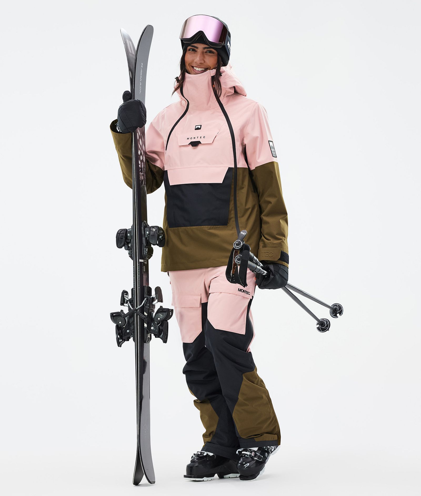 Montec Doom W Ski Outfit Damen Soft Pink/Black/Fatigue, Image 1 of 2